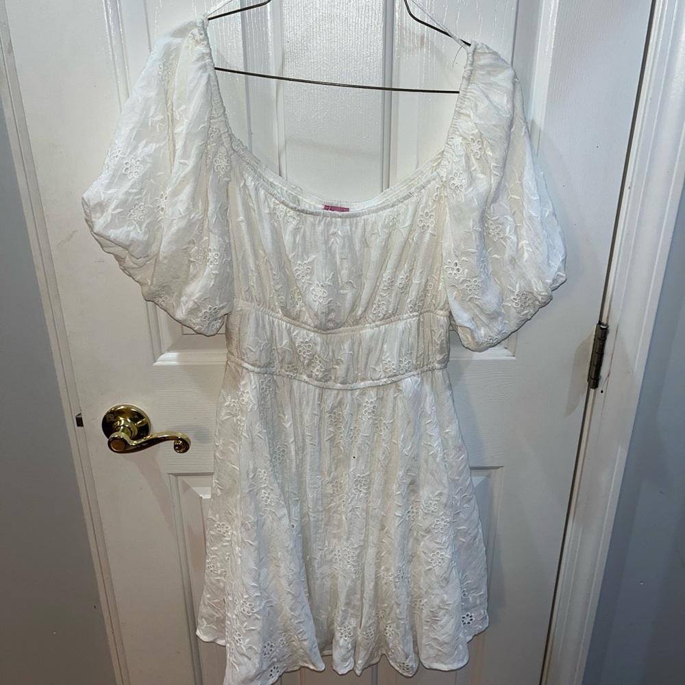 Francesca's Collections White Lace Dress